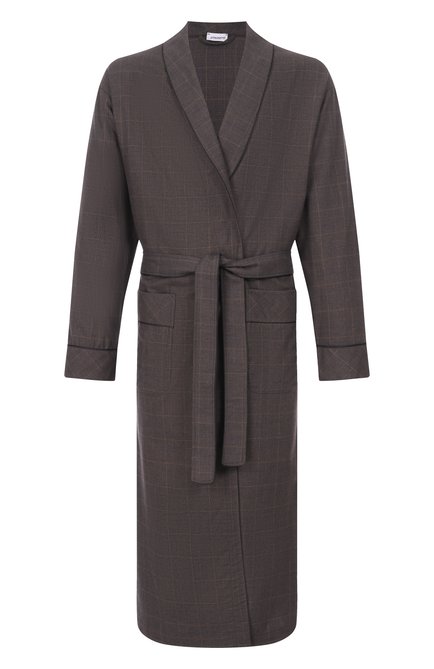 Мужской халат из хлопка и шерсти ZIMMERLI, арт. 4600-75143