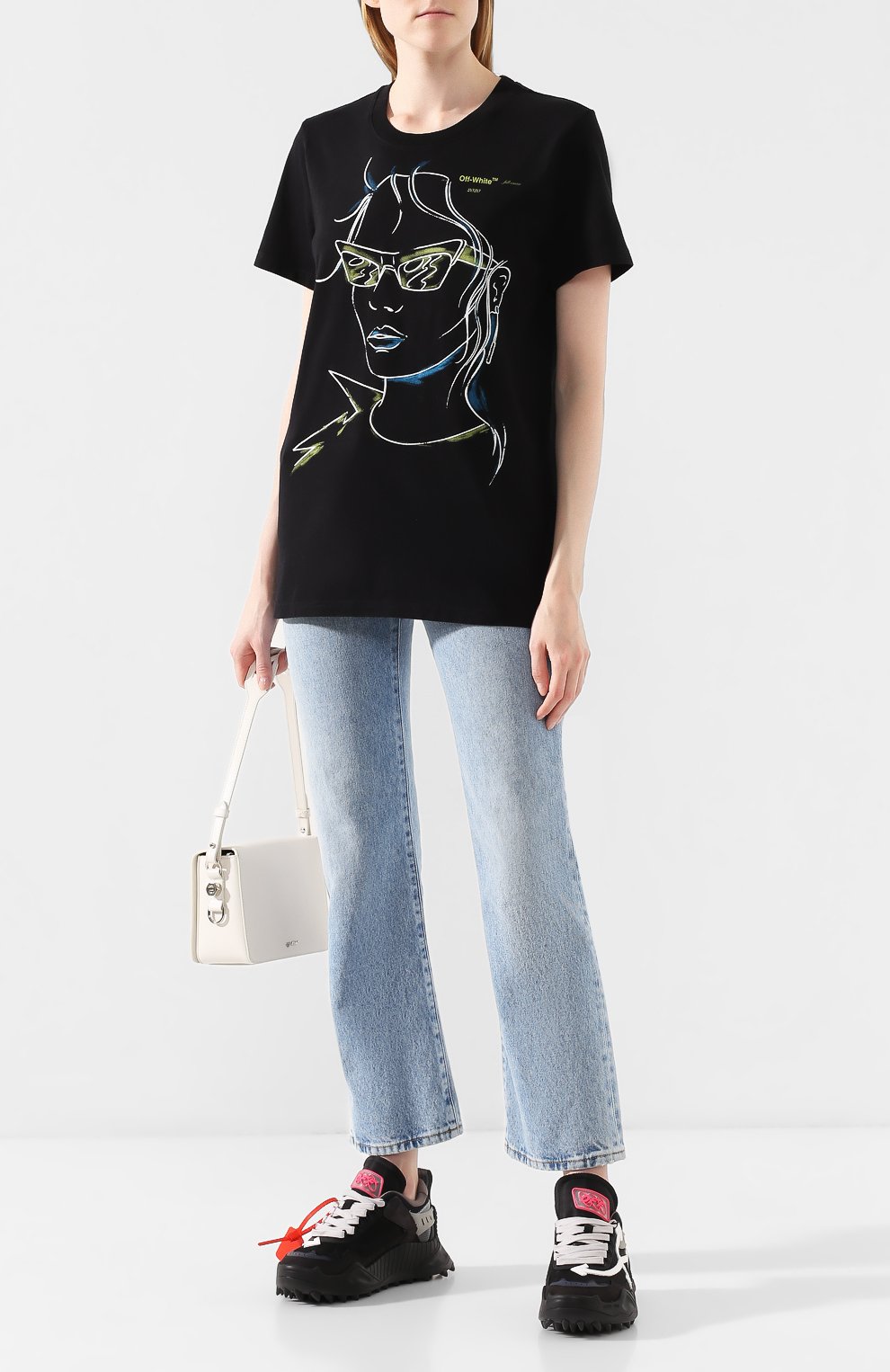 Хлопковая футболка OFF-WHITE, арт. 0WAA049E19B070621001, фото 2