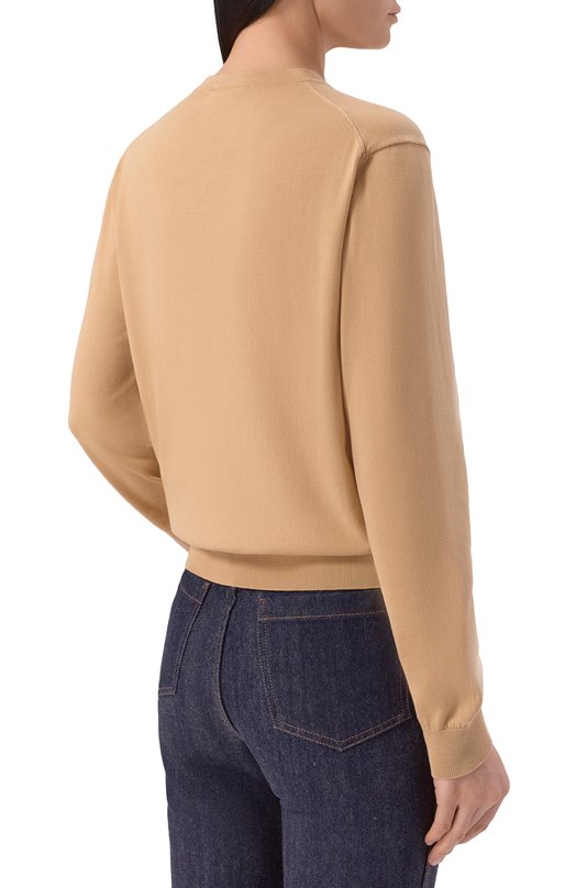 Хлопковый пуловер Loro Piana FA09877 Бежевый  FA09877 Фото 4