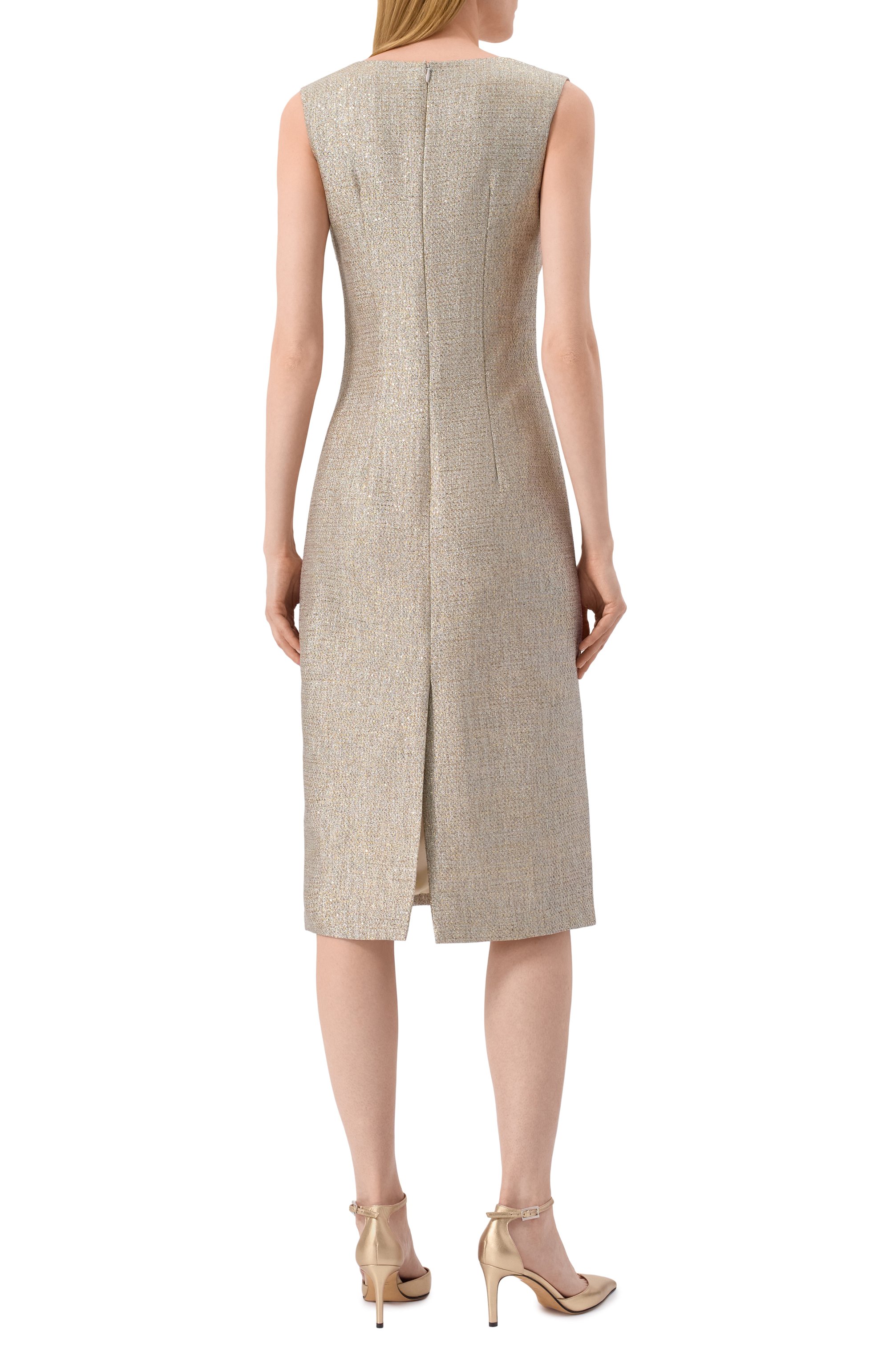 Платье с отделкой пайетками KITON, арт. D37338K0943E01, фото 5