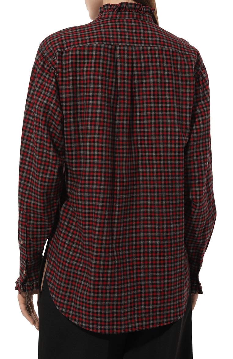 Хлопковая блузка ISABEL MARANT ETOILE, арт. 24PCH0016FC-B1I02E, фото 4