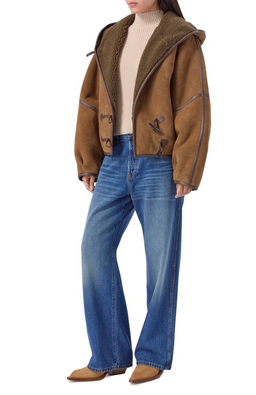 Дубленка из овчины Isabel Marant 24H/MA0296FA-B4A01I Коричневый  24H/MA0296FA-B4A01I Фото 2