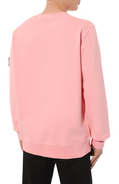 Хлопковый свитшот STONE ISLAND розового цвета по цене 31950 руб., арт. 101563051, фото 4 Хлопковый свитшот STONE ISLAND, арт. 101563051, фото 4