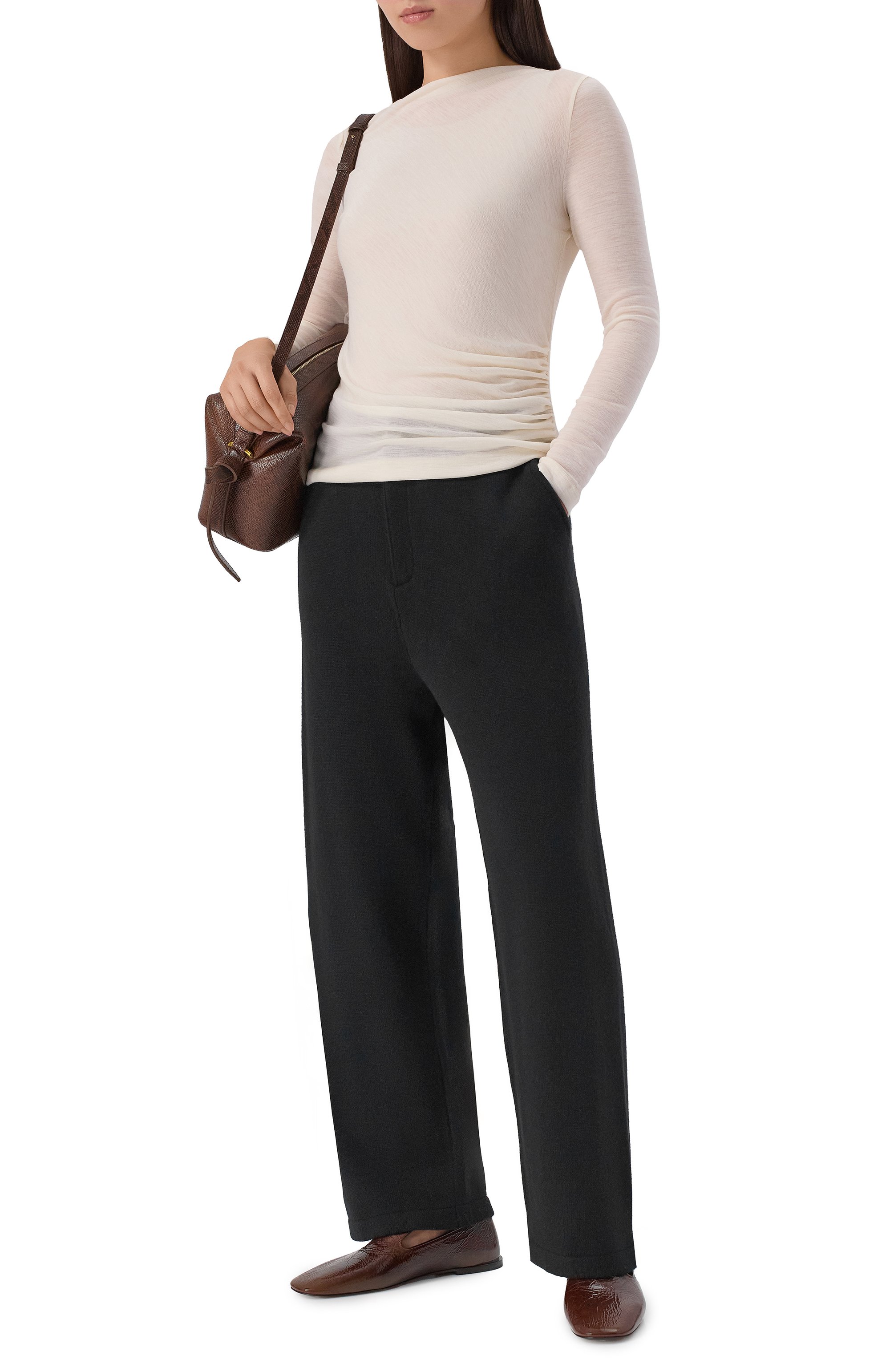 Брюки из хлопка и шелка AYA MUSE, арт. AMPF25122, фото 2