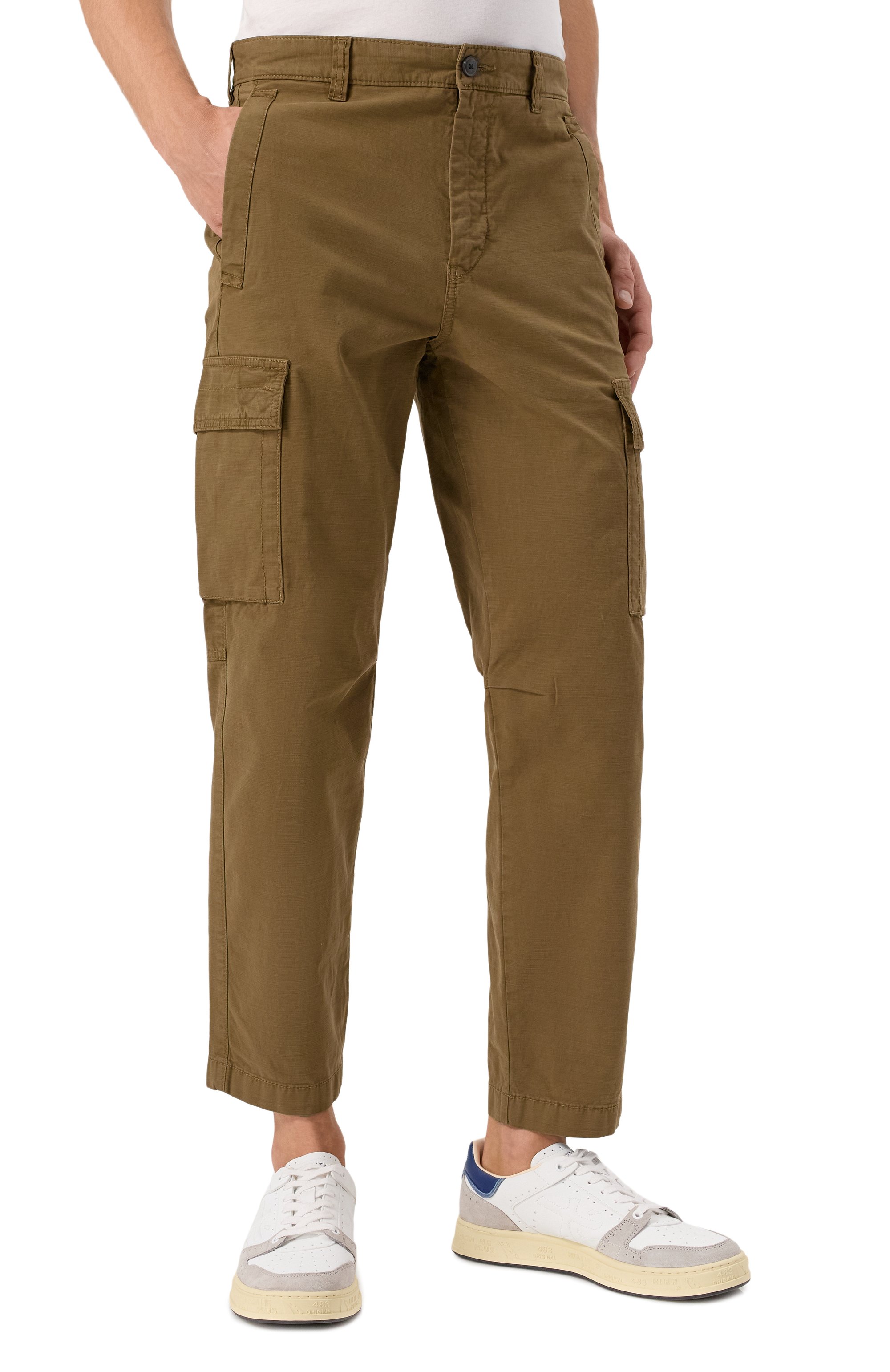 Хлопковые брюки-карго BOSS ORANGE, арт. 50530599, фото 3