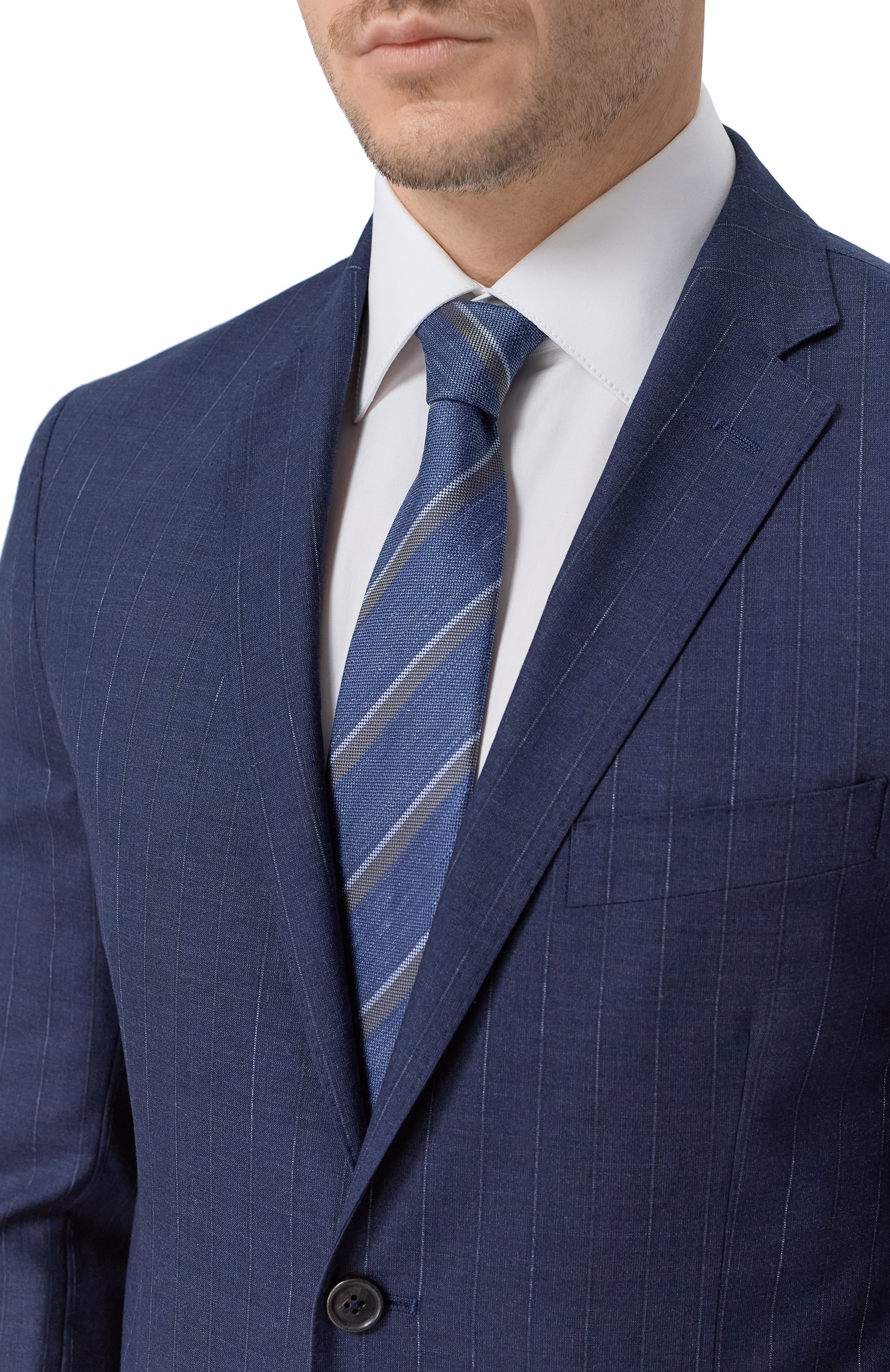 Галстук из шелка и льна ZILLI, арт. CRAV02M0617VD0R00, фото 2