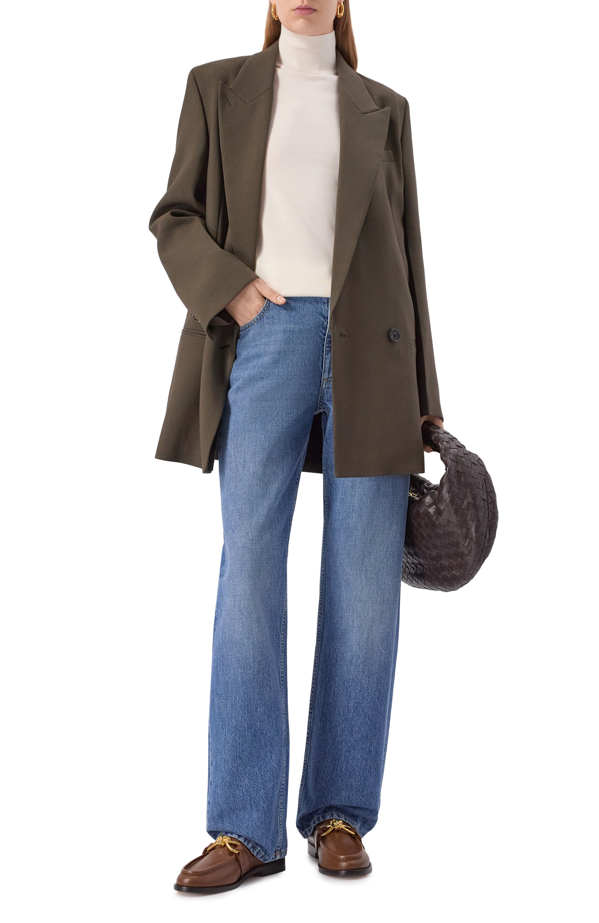 Кожаные лоферы astaire BOTTEGA VENETA, арт. 796697/V5DZ0, фото 3