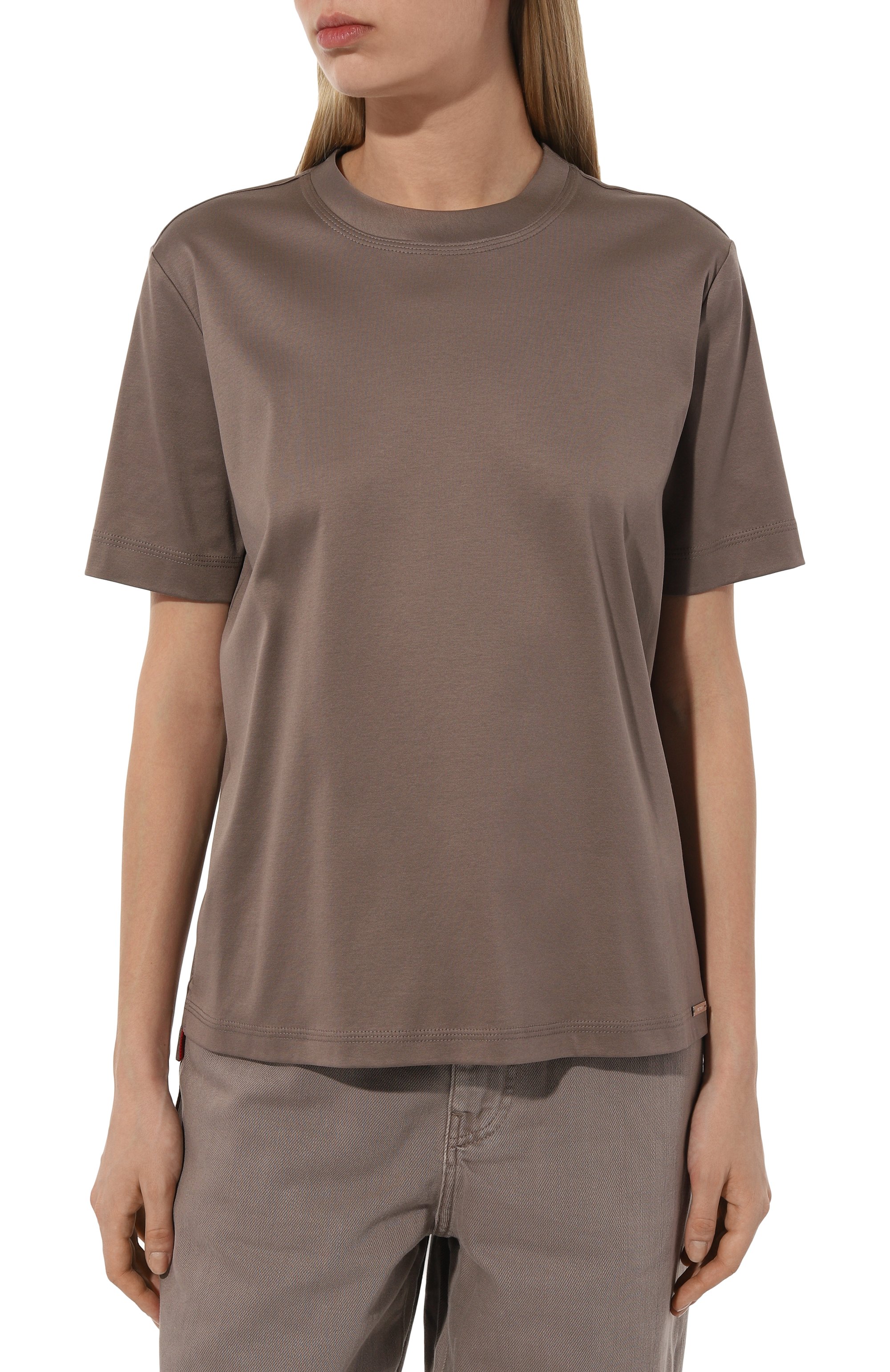 Хлопковая футболка KITON, арт. D53450H08051, фото 3