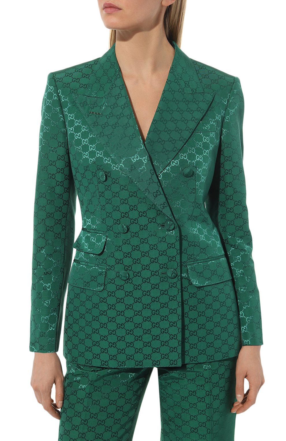 Жакет из хлопка и вискозы GUCCI, арт. 669527 ZAHMD, фото 3