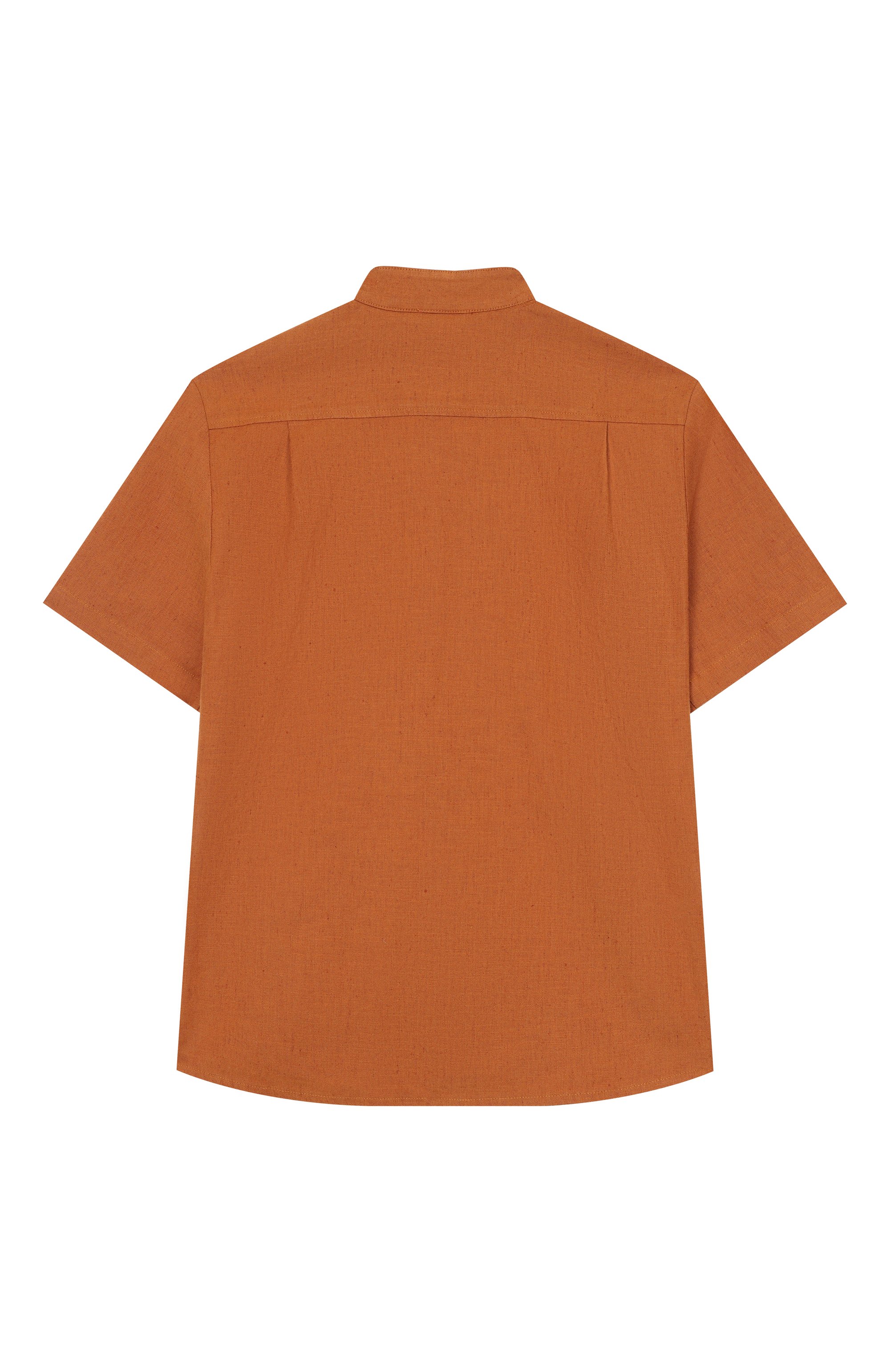 Рубашка из хлопка и льна DOLCE & GABBANA светло-коричневого цвета по цене 47800 руб., арт. L44S75/LT372_001, фото 2 Рубашка из хлопка и льна DOLCE & GABBANA, арт. L44S75/LT372_001, фото 2