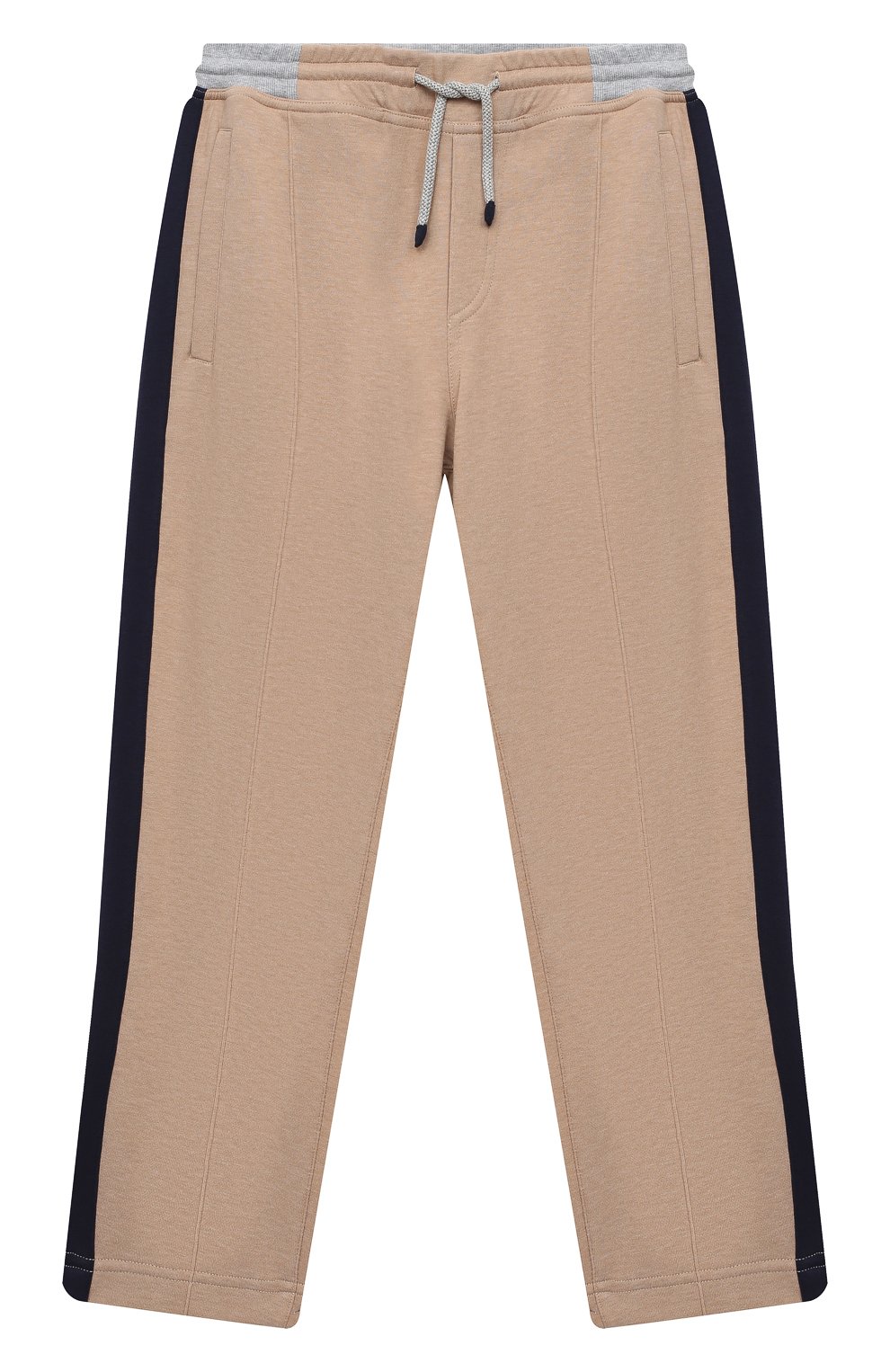 Хлопковые брюки BRUNELLO CUCINELLI бежевого цвета по цене 47950 руб., арт. BD874E308C, фото 1 Хлопковые брюки BRUNELLO CUCINELLI, арт. BD874E308C, фото 1