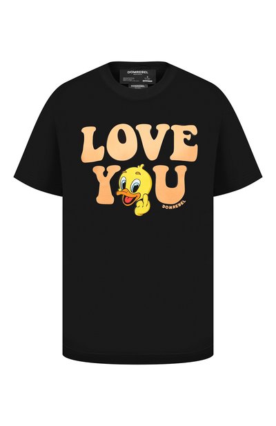 Женская хлопковая футболка DOMREBEL, арт. LUV/0VER TEE/W