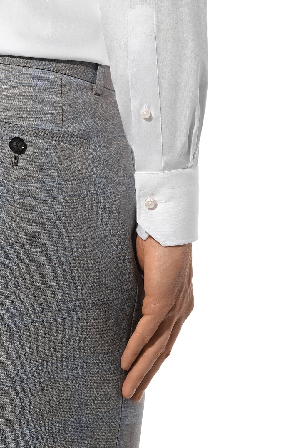 Хлопковая сорочка ZEGNA, арт. 704001A7/9MS0JI, фото 6