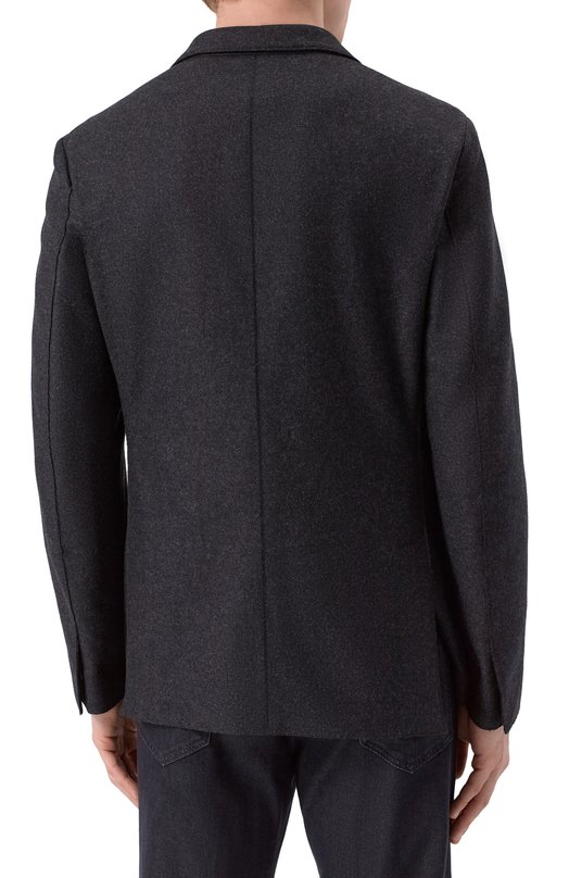 Шерстяной пиджак Zegna UCC83/SVF Серый  UCC83/SVF Фото 4