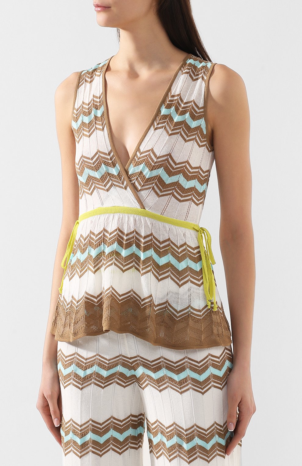 Топ из смеси хлопка и вискозы M MISSONI, арт. 2DN00065/2K000S, фото 3