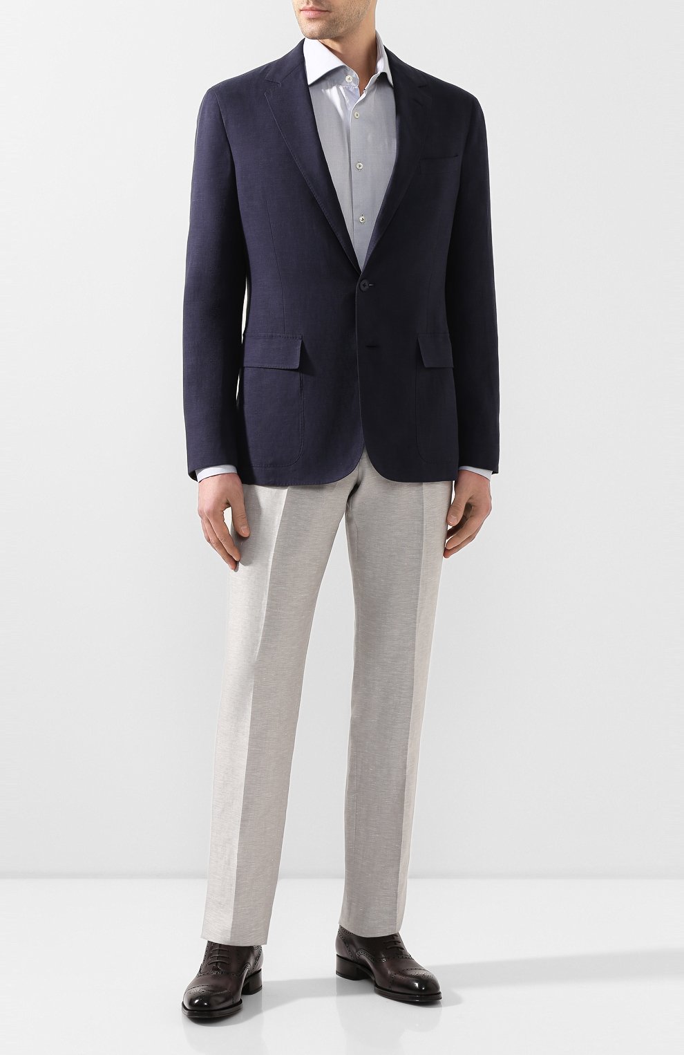 Пиджак из шелка и льна RALPH LAUREN, арт. 798794546, фото 2