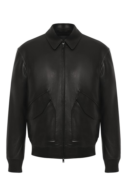 Кожаный бомбер MVST 54205/48-56 Чёрный 54205/48-56