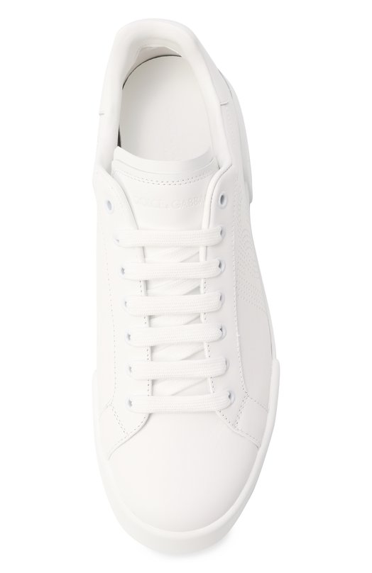 Кожаные кеды Strobel Portofino Light Dolce & Gabbana CS2324/AV066 Белый  CS2324/AV066 Фото 6