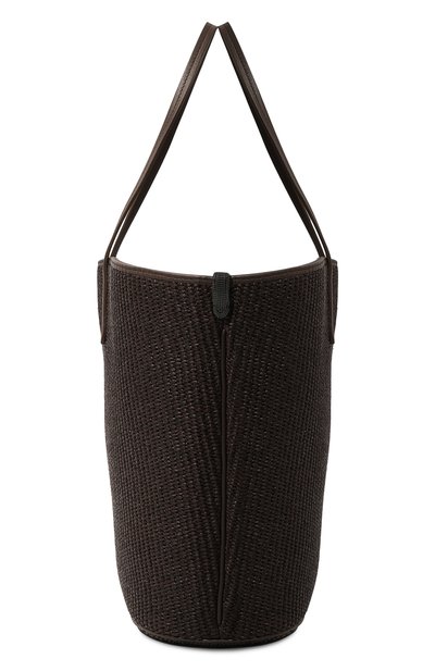 Сумка-тоут BRUNELLO CUCINELLI темно-коричневого цвета по цене 237000 руб., арт. MB39D2575, фото 4 Сумка-тоут BRUNELLO CUCINELLI, арт. MB39D2575, фото 4