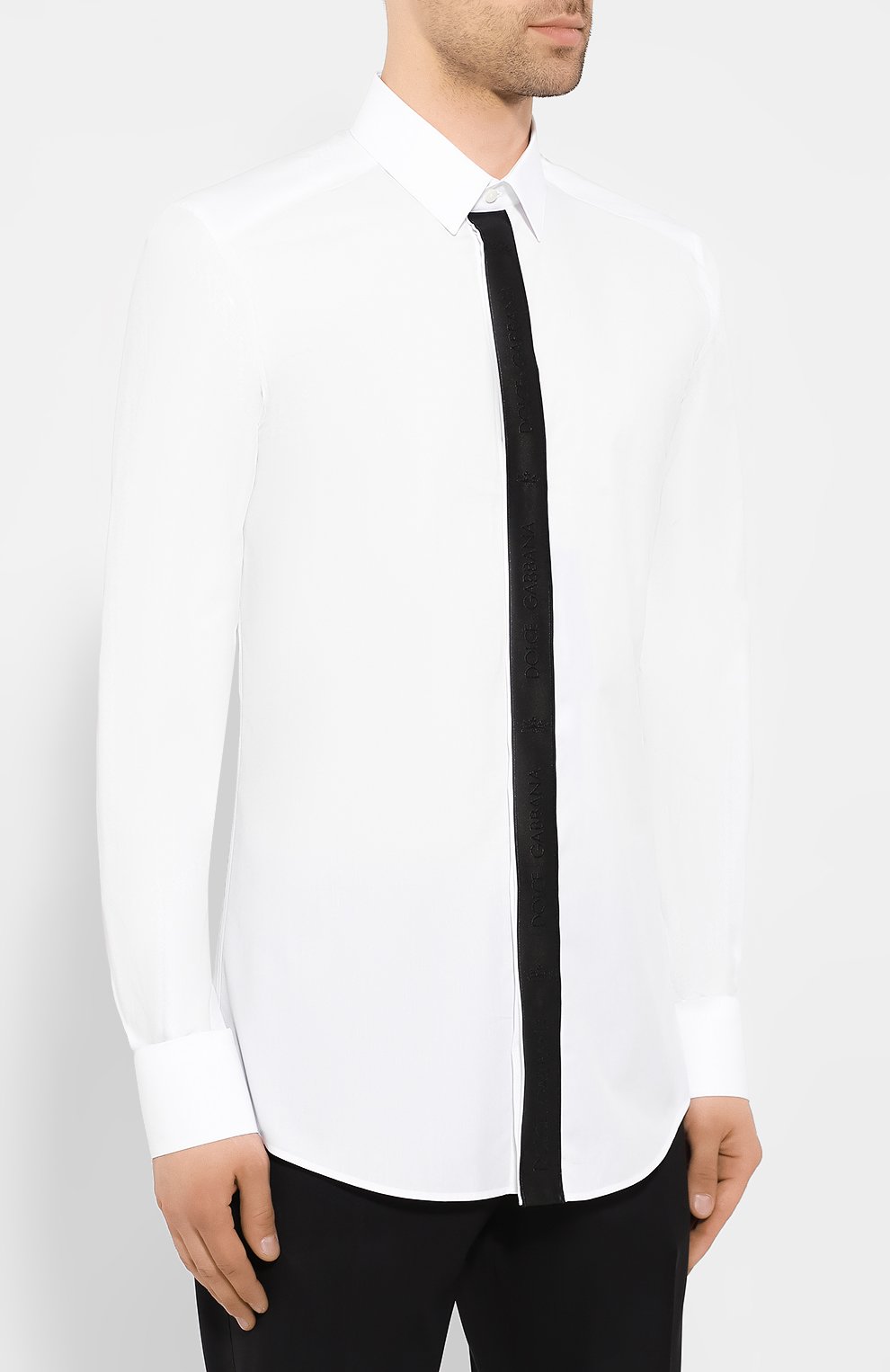 Хлопковая сорочка DOLCE & GABBANA, арт. G5GL8T/FU5K9, фото 3