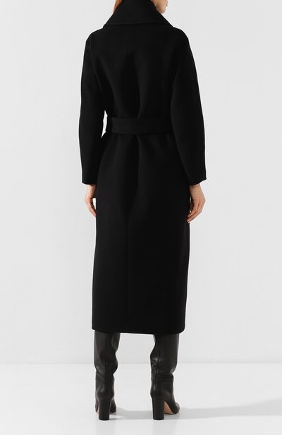Шерстяное пальто DSQUARED2 черного цвета по цене 181500 руб., арт. S75AA0286/S48923, фото 4 Шерстяное пальто DSQUARED2, арт. S75AA0286/S48923, фото 4