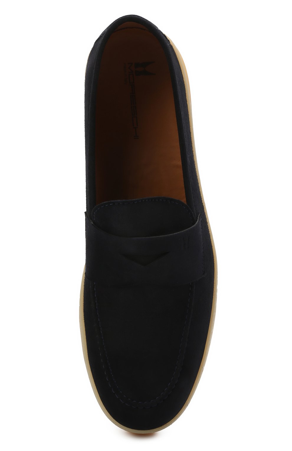 Замшевые слипоны MORESCHI темно-синего цвета по цене 42950 руб., арт. 43807/CQ/BAVIERA/F0D.ESTATE, фото 5 Замшевые слипоны MORESCHI, арт. 43807/CQ/BAVIERA/F0D.ESTATE, фото 5