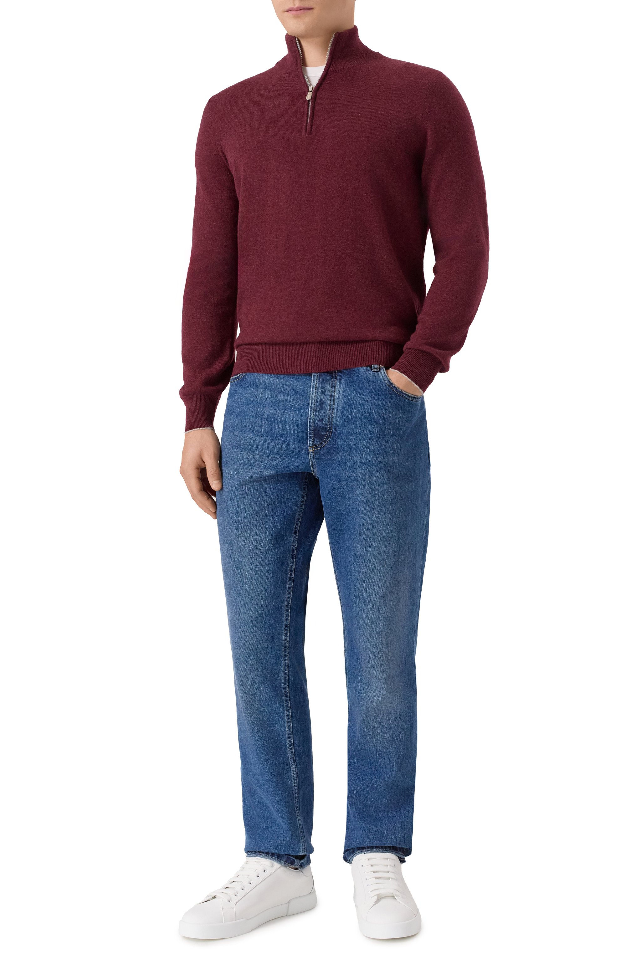 Кашемировый джемпер BRUNELLO CUCINELLI, арт. M2200124, фото 2