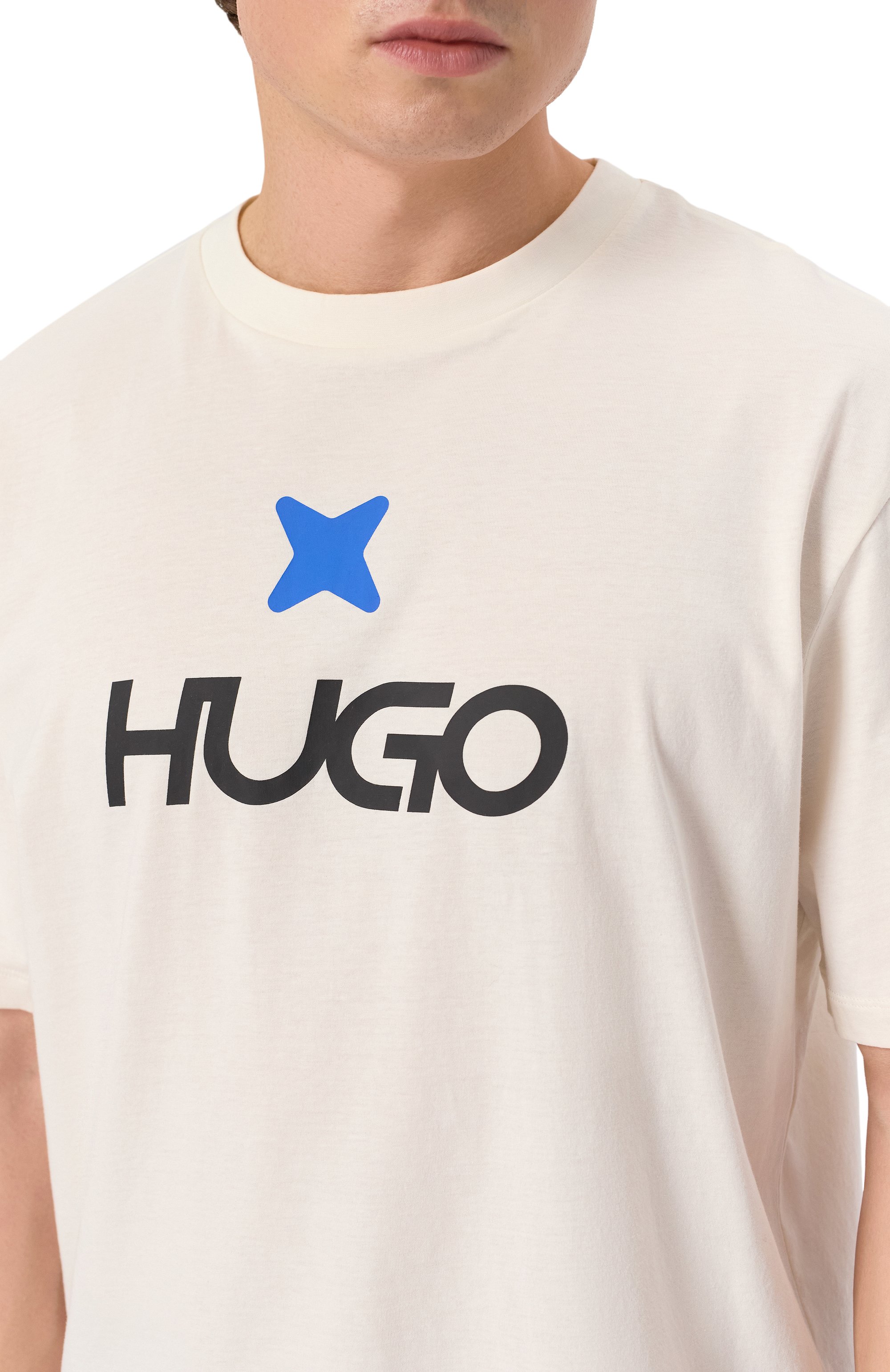 Хлопковая футболка HUGO BLUE, арт. 50542934, фото 5