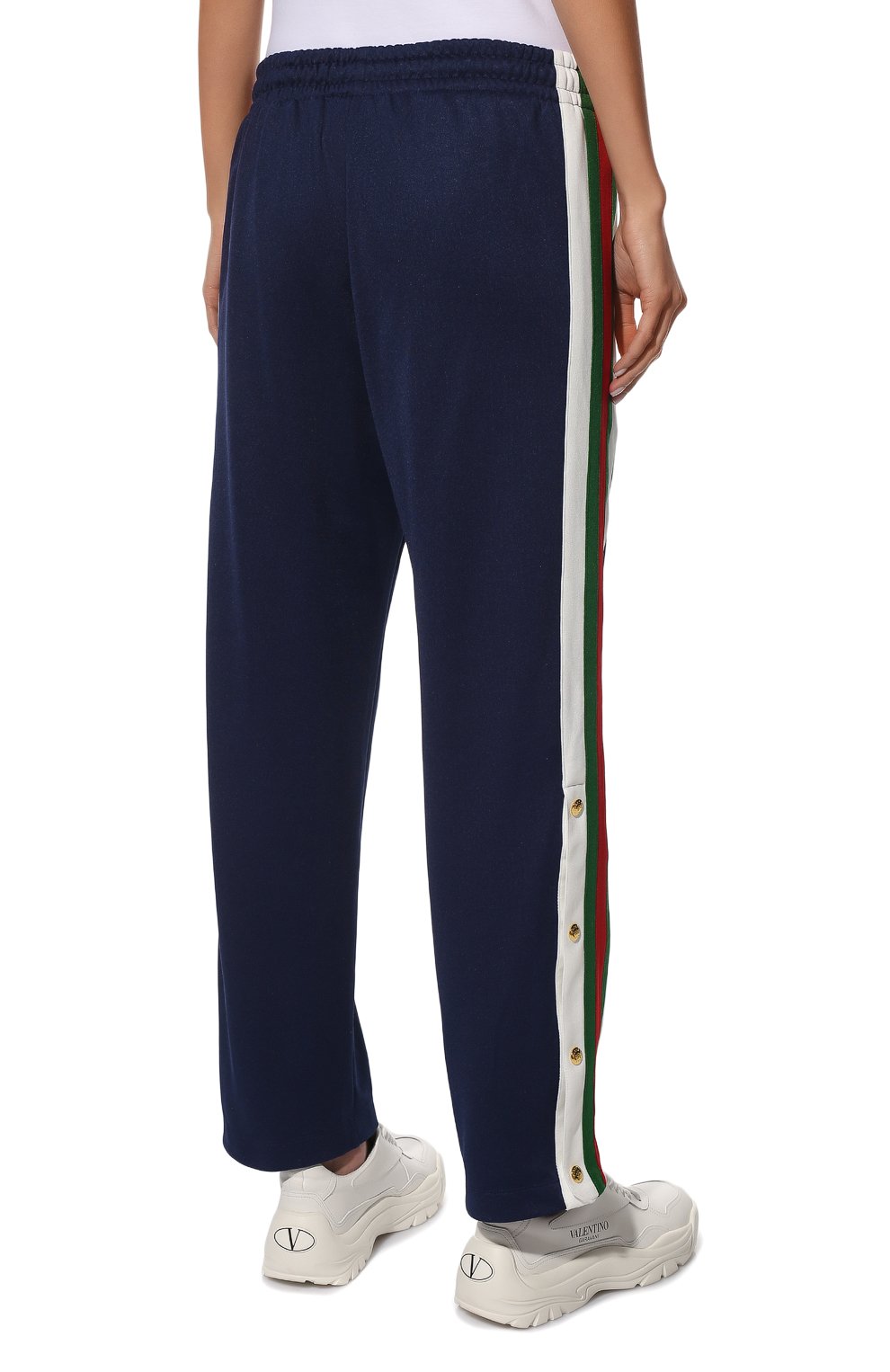 Брюки GUCCI синего цвета по цене 119000 руб., арт. 666495/XJDP4, фото 4 Брюки GUCCI, арт. 666495/XJDP4, фото 4