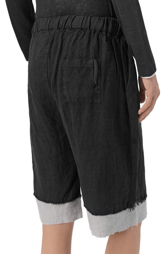 Льняные шорты Never Enough 2B5M092-148/MBE037 Чёрный  2B5M092-148/MBE037 Фото 4