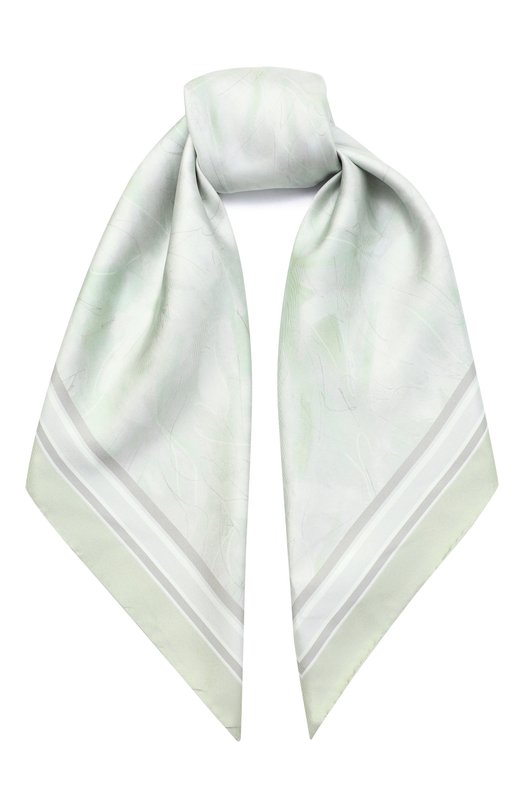 Шелковый платок Kiton D53754K0953H14 Зелёный D53754K0953H14