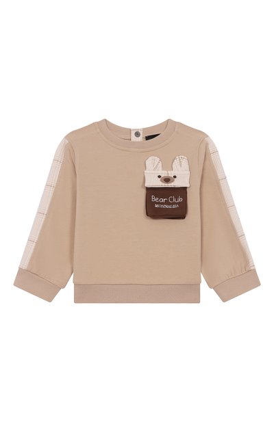 Хлопковый комплект из толстовки и брюк MONNALISA, арт. 28F500, фото 2