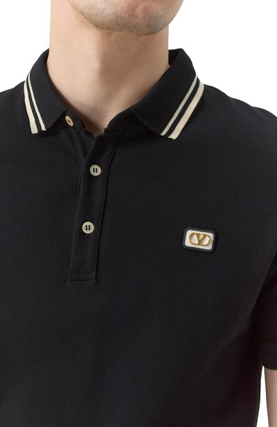 Хлопковое поло VALENTINO, арт. 6V3MH01KAQK, фото 5