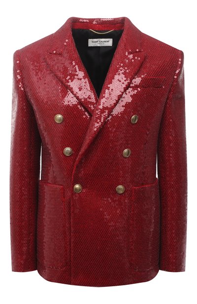 Шерстяной жакет с пайетками SAINT LAURENT, арт. 645985/Y8B50, фото 1
