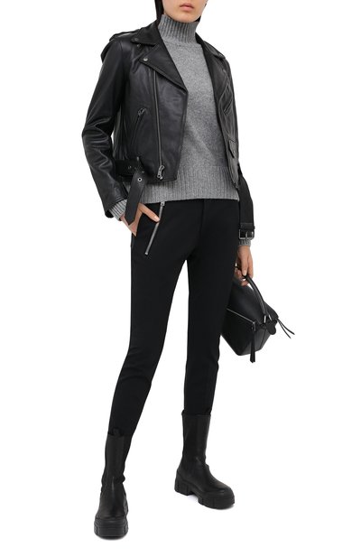 Шерстяные брюки DSQUARED2 черного цвета по цене 57000 руб., арт. S75KB0152/S40320, фото 2 Шерстяные брюки DSQUARED2, арт. S75KB0152/S40320, фото 2