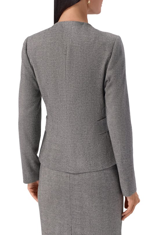 Жакет из шерсти и кашемира Kiton D60508K0561G01 Серый  D60508K0561G01 Фото 4