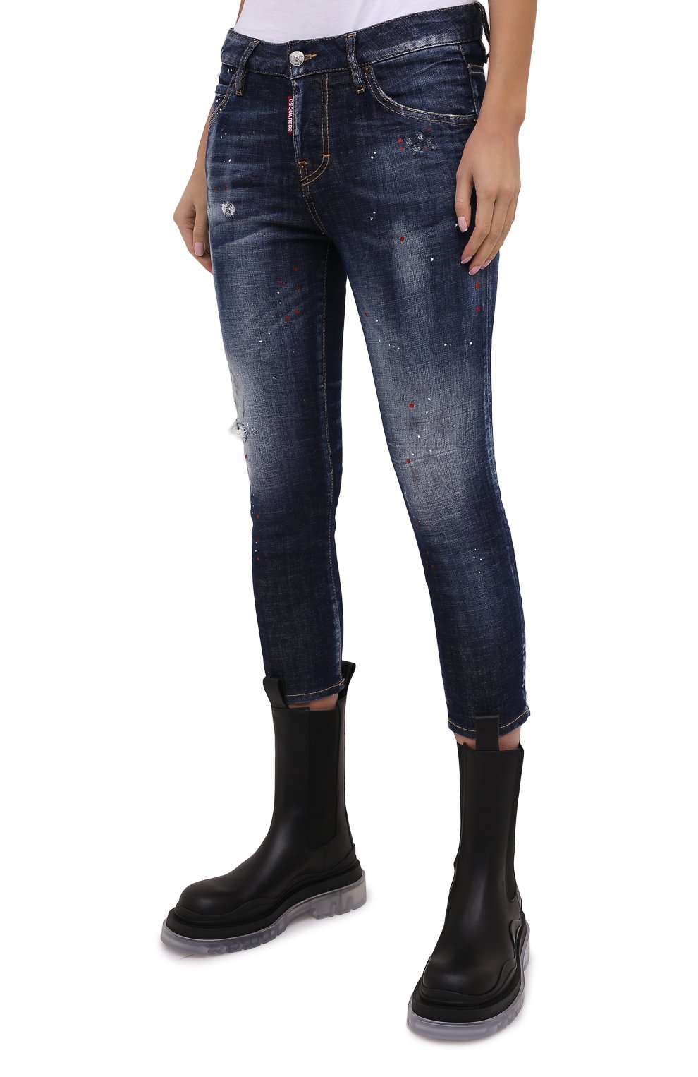 Джинсы DSQUARED2 синего цвета по цене 43900 руб., арт. S72LB0354/S30342, фото 4 Джинсы DSQUARED2, арт. S72LB0354/S30342, фото 4