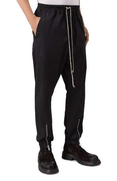 Хлопковые джоггеры RICK OWENS, арт. RU02E1331/TE, фото 3