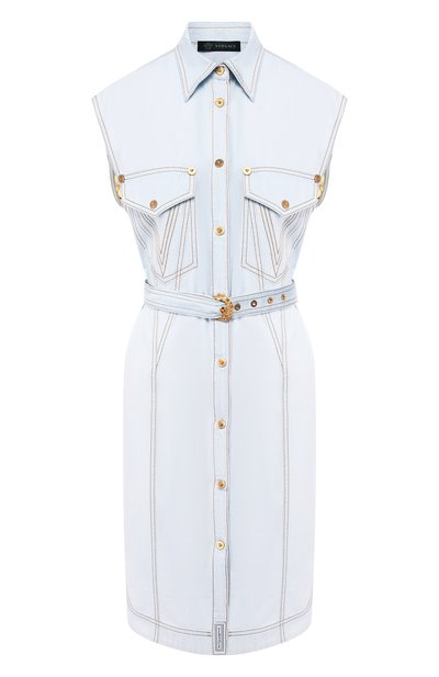 Женское платье из смеси шелка и хлопка VERSACE, арт. A81977/A228640