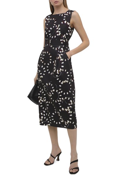 Платье из хлопка DRIES VAN NOTEN черного цвета по цене 126000 руб., арт. 211-31079-2093, фото 2 Платье из хлопка DRIES VAN NOTEN, арт. 211-31079-2093, фото 2