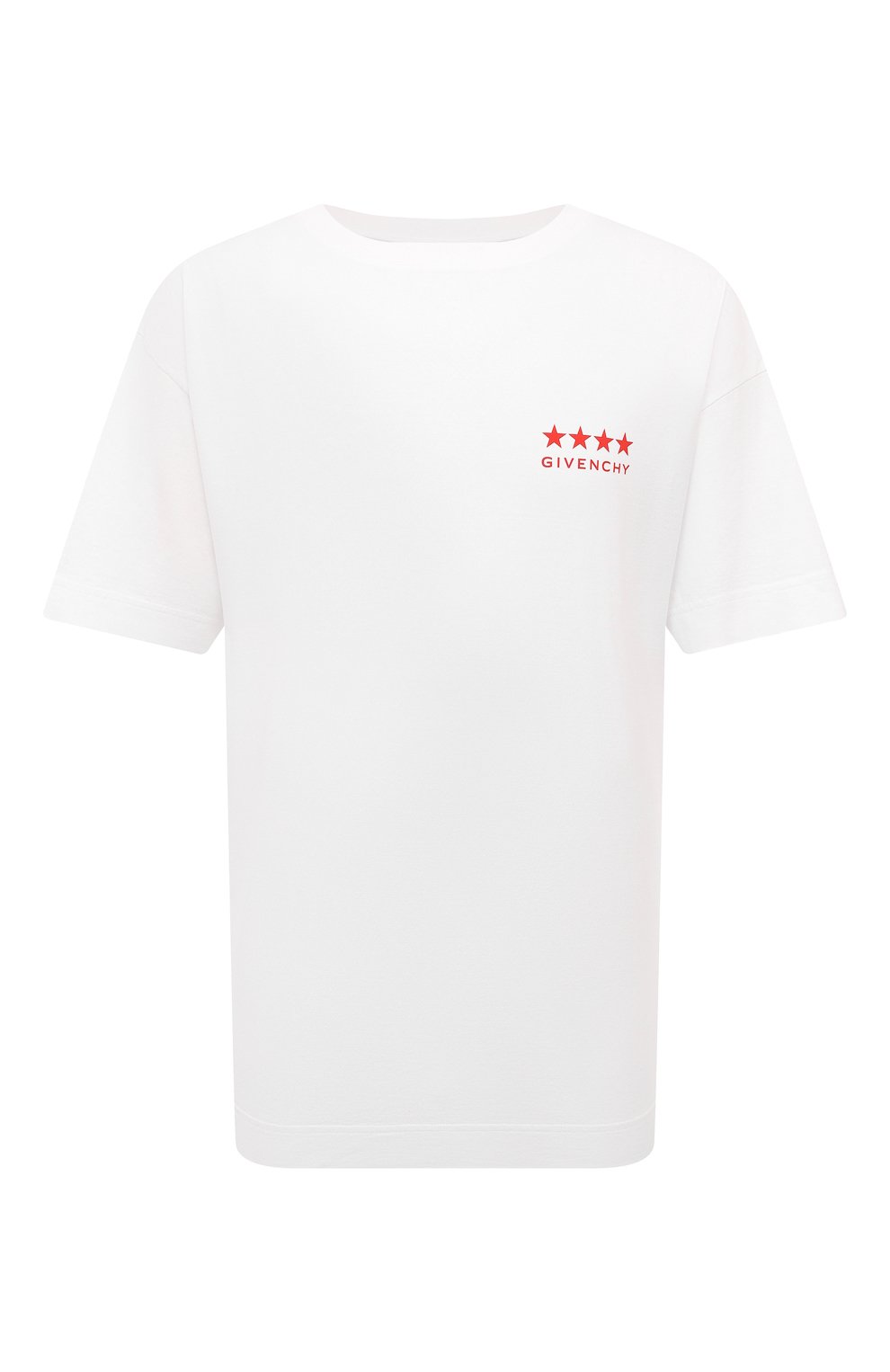 Хлопковая футболка GIVENCHY белого цвета по цене 67350 руб., арт. BM71JA3YJ5, фото 1 Хлопковая футболка GIVENCHY, арт. BM71JA3YJ5, фото 1