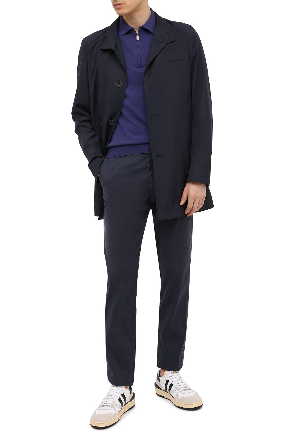 Брюки CANALI темно-синего цвета по цене 37800 руб., арт. 91659/PT00942, фото 2 Брюки CANALI, арт. 91659/PT00942, фото 2