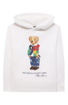 Детский хлопковое худи POLO RALPH LAUREN белого цвета, арт. 323838227 | Фото 1 (Материал внешний: Синтетический материал, Хлопок; Рукава: Длинные; Региональные ограничения белый список (Axapta Mercury): RU; Мальчики Кросс-КТ: Худи-одежда; Ростовка одежда: 13 - 15 лет | 158 см, 10 - 11 лет | 140 - 146см, 9 лет | 134 см, 16 лет | 164 см)