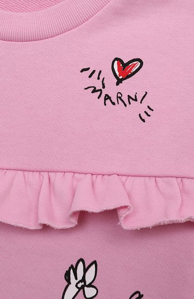 Хлопковый свитшот MARNI, арт. M01232/M00RE, фото 3