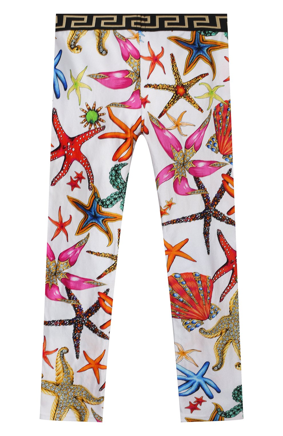 Леггинсы VERSACE разноцветного цвета по цене 15850 руб., арт. 1000364/1A00408/8A-14A, фото 2 Леггинсы VERSACE, арт. 1000364/1A00408/8A-14A, фото 2