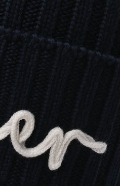 Детского шерстяная шапка MONCLER темно-синего цвета, арт. G2-954-9Z749-20-M1131 | Фото 3 (Материал: Шерсть, Текстиль; Материал сплава: Проставлено; Региональные ограничения белый список (Axapta Mercury): Не проставлено; Нос: Не проставлено)