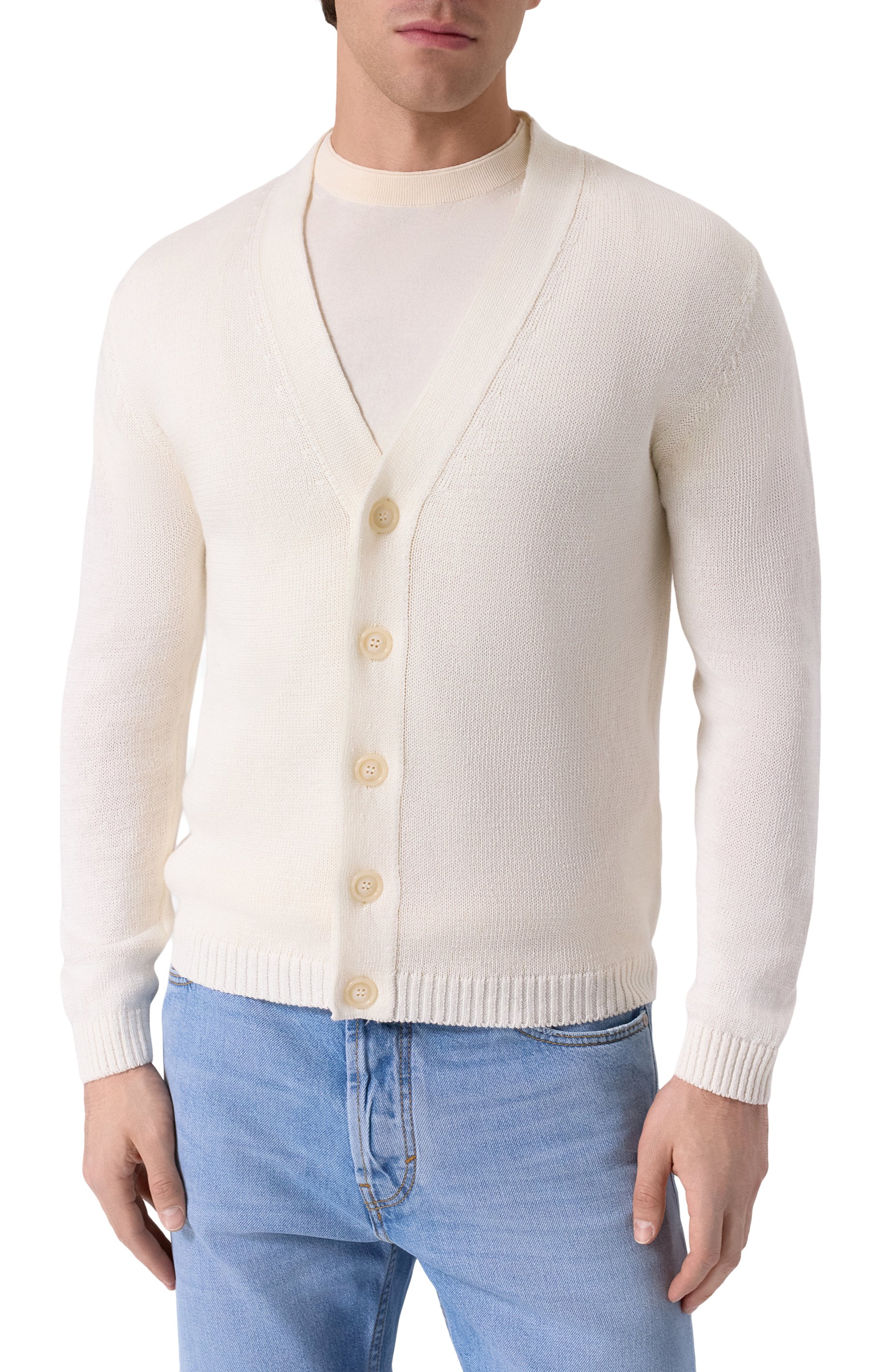 Кардиган изо льна и хлопка DANIELE FIESOLI, арт. DF2075, фото 3