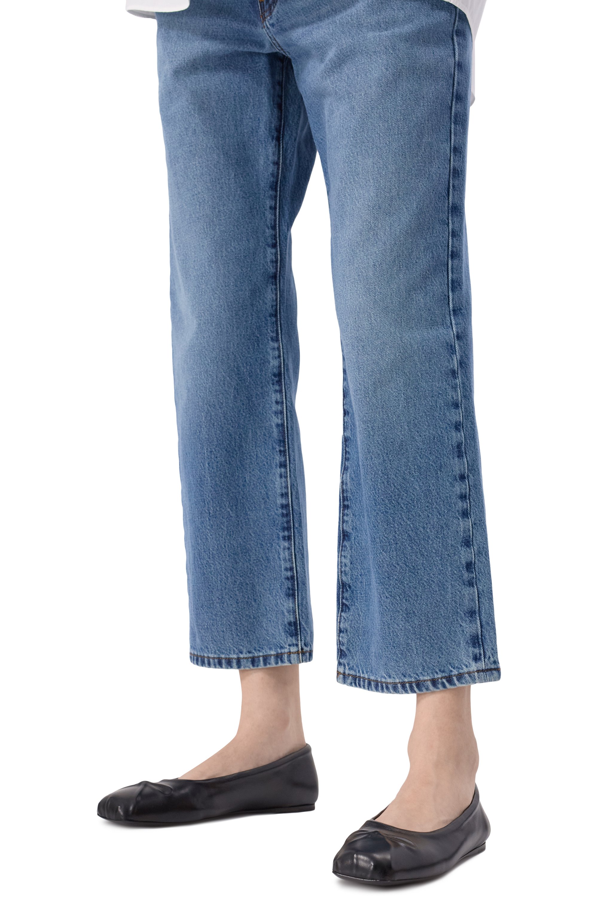 Кожаные балетки little bow MARNI, арт. BAMS004700/P3628, фото 3