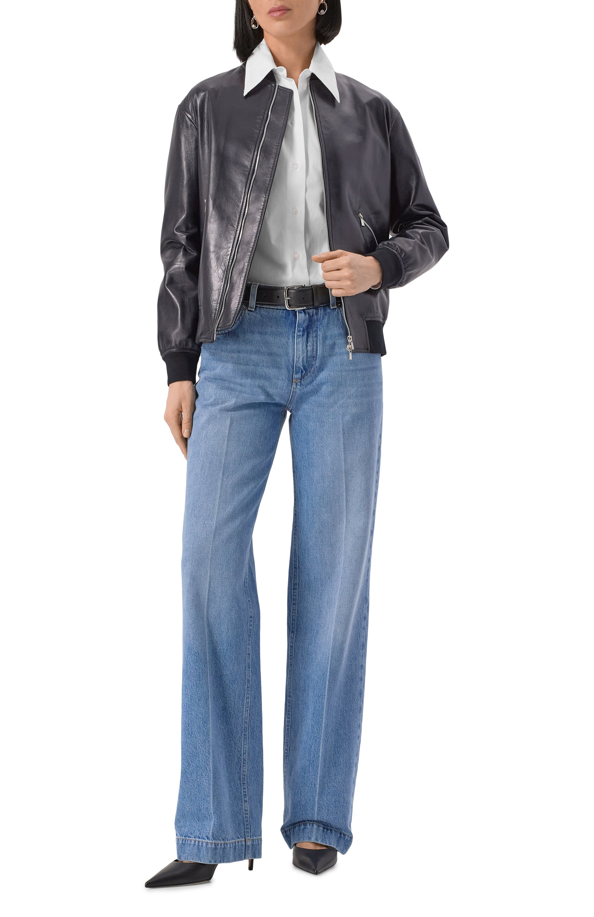 Кожаный бомбер KITON, арт. D59674K0920F01, фото 2