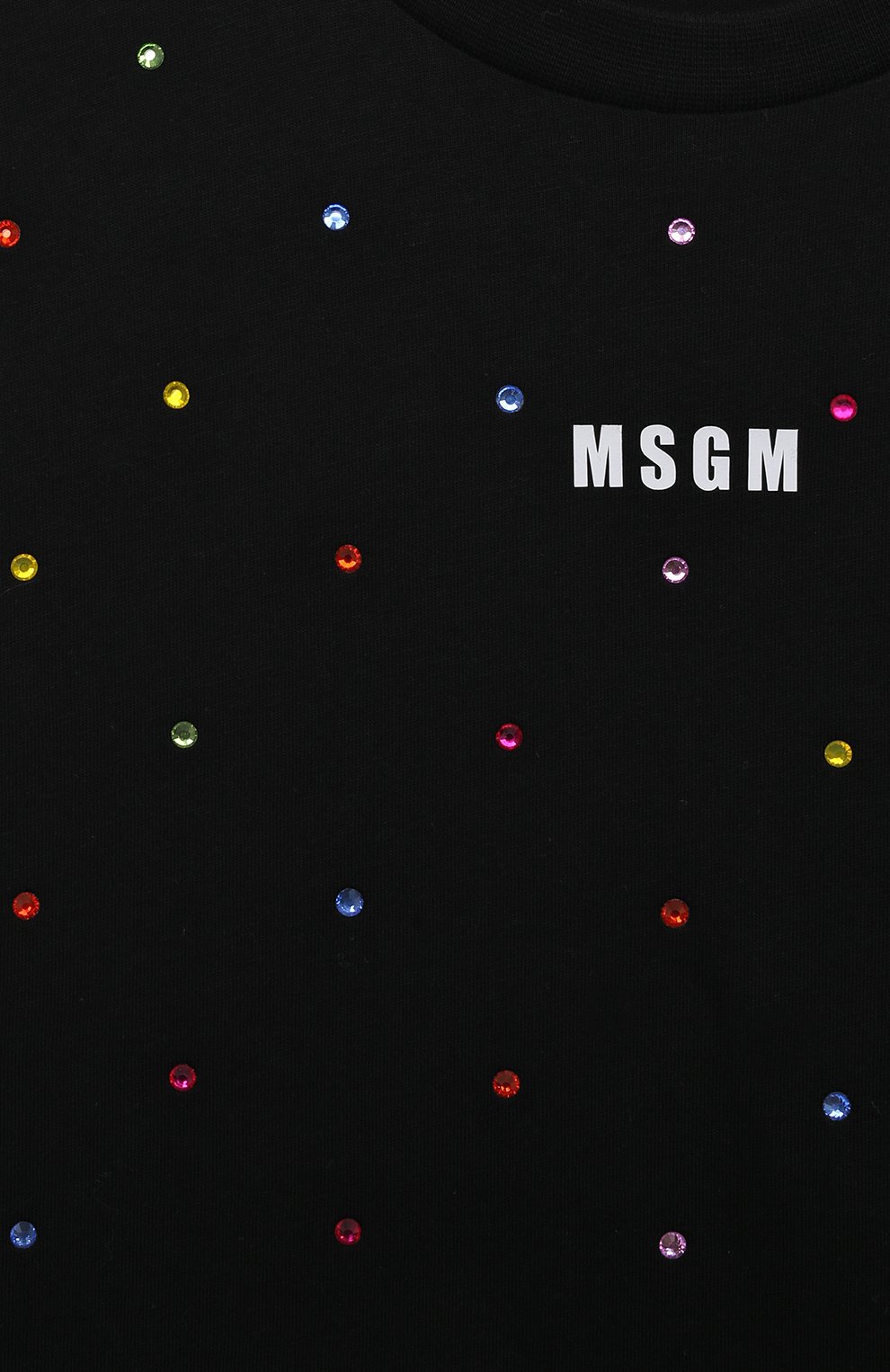 Хлопковая футболка MSGM KIDS, арт. F3MSJGTH085, фото 3